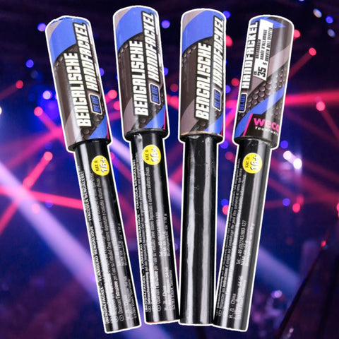 Handfackel Blau (4er Set)