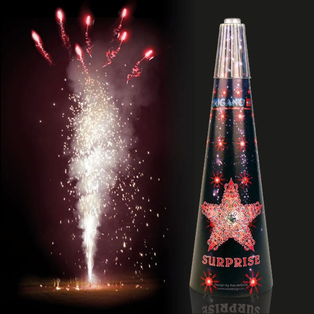 Surprise Red - Volcan surprise avec bouquet final