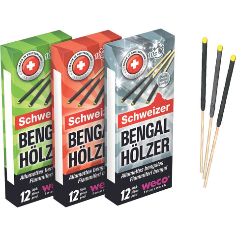 Bengalhölzerset lang 3x12