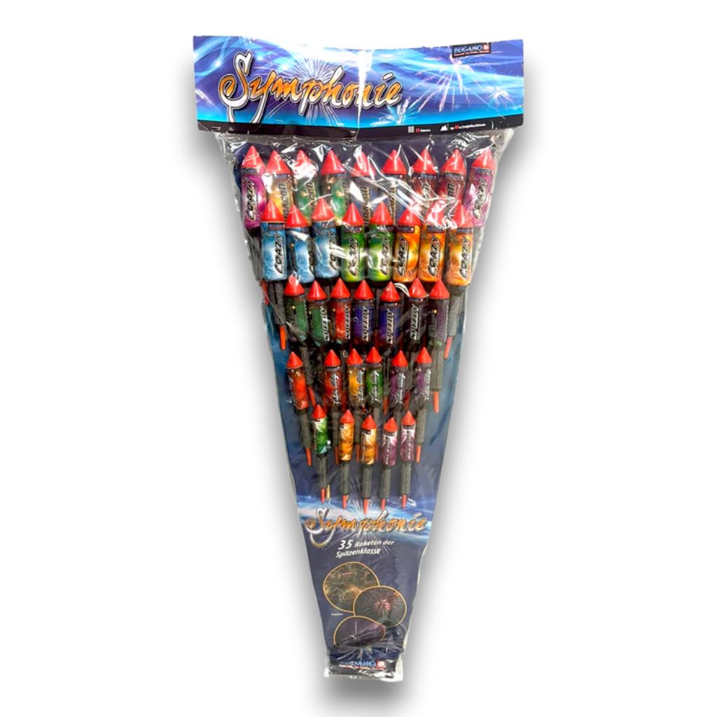 Bugano Symphonie Raketen-Set mit 35 Stück