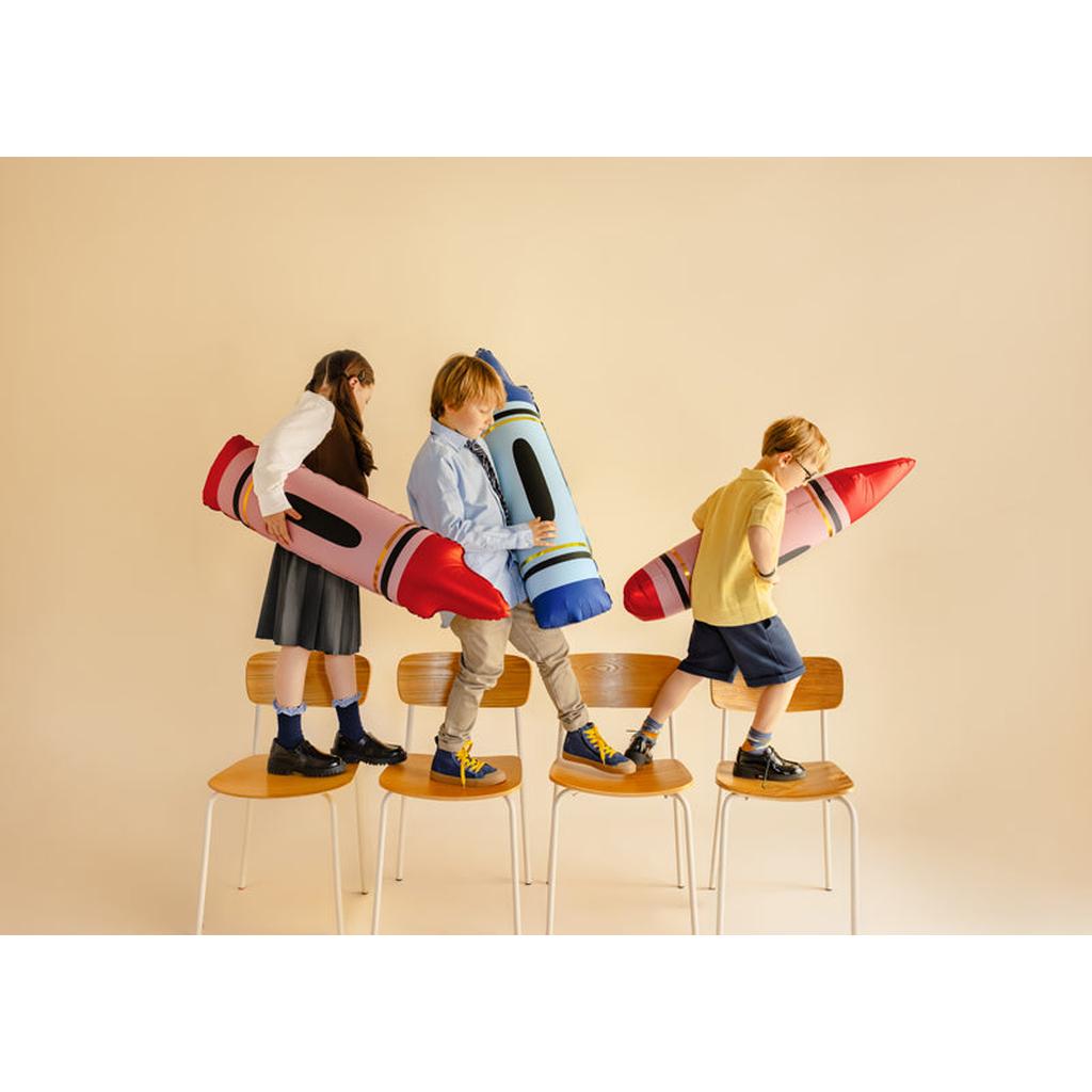 Folienballons Buntstifte, blau, 23x104 cm