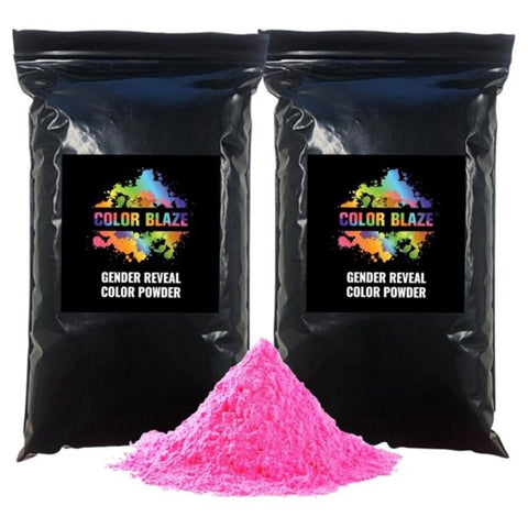 Gender Reveal Holi Powder Pink