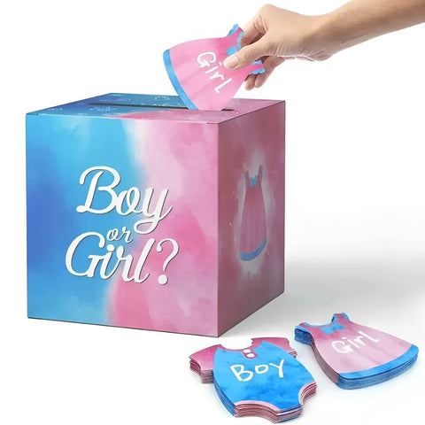 Baby Gender Reveal Abstimmungsbox