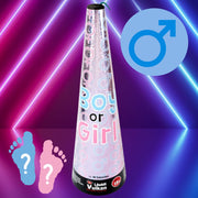 Révélation du sexe du bébé volcan Garçon – Argenté avec des étoiles bleues