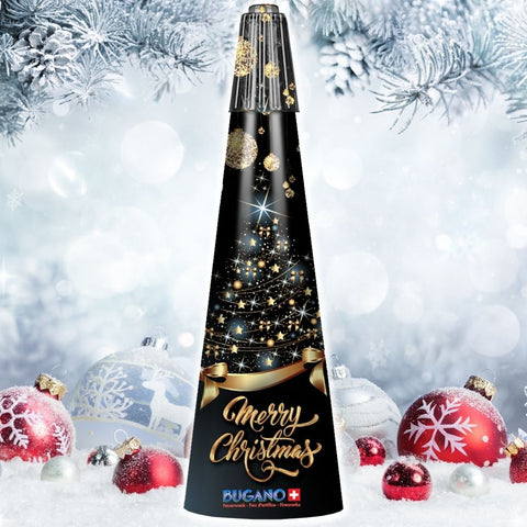 Merry Christmas Vulkan mit Baum