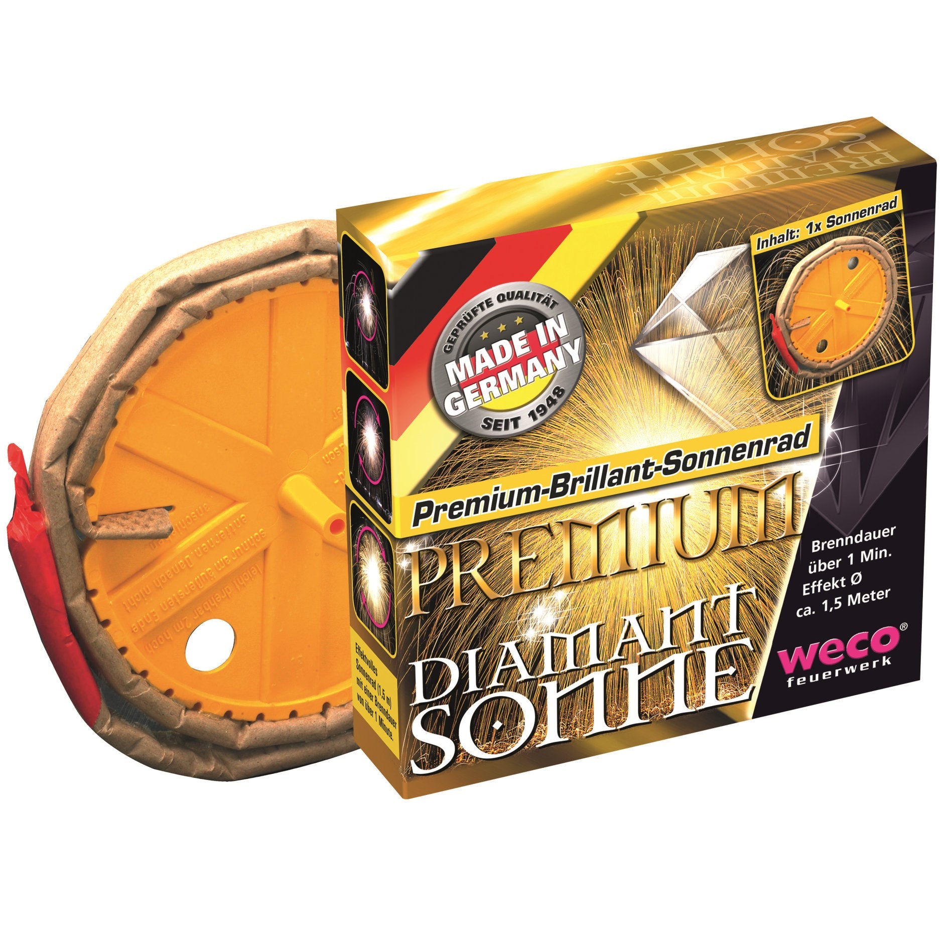 Premium Diamantsonne - Feuerwerk Sonne