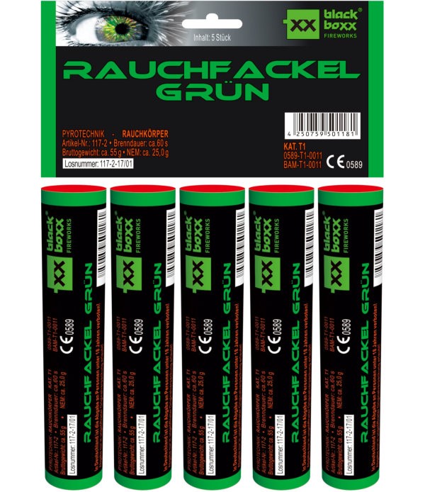 Rauchfackeln Grün
