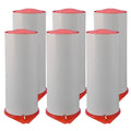 6x XL-Tischbomben 26cm leer ohne Inhalt