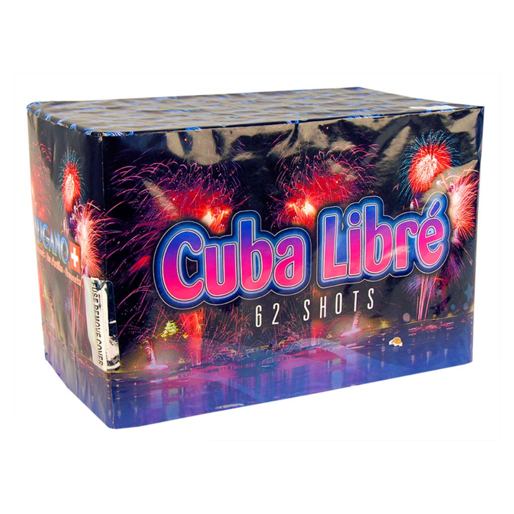 Bugano Cuba Libre Feuerwerksbatterie mit 62 Schuss Kategorie F3