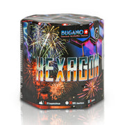Bugano Hexagon Feuerwerksbatterie 19 Schuss Kategorie F3