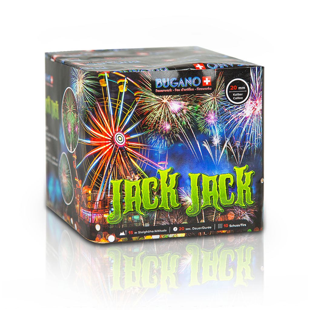 Bugano Jack Jack Feuerwerksbatterie mit 10 Schuss Kategorie F3