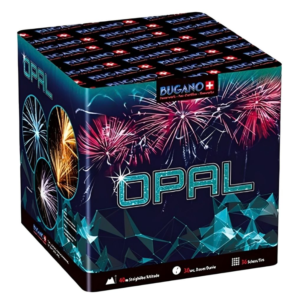 Bugano Opal Feuerwerksbatterie mit 36 Schuss Kategorie F3