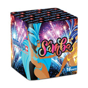 Bugano Samba Feuerwerksbatterie mit 16 Schuss Kategorie F3