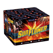 Bugano Sunflower Feuerwerksbatterie mit 64 Schuss Kategorie F3
