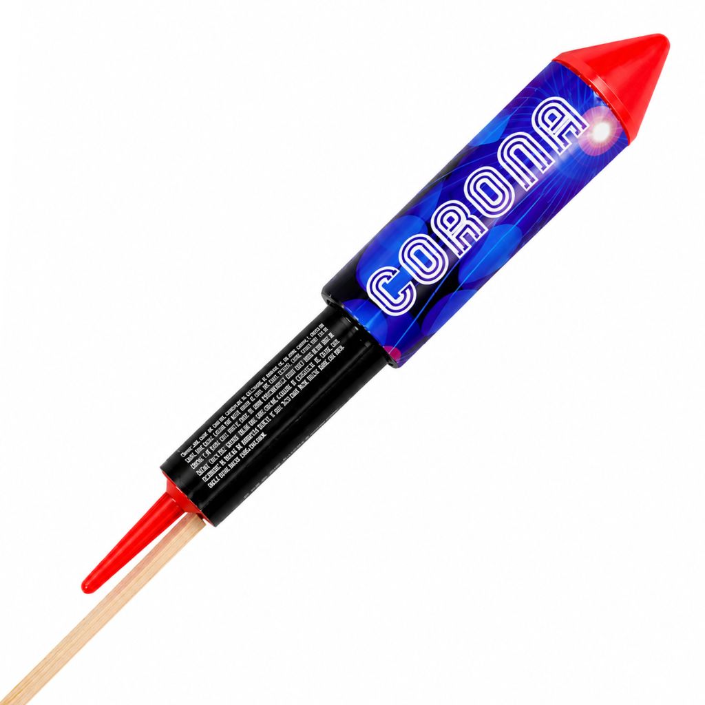 Corona Einzelrakete assortiert – 1 Stück Bugano