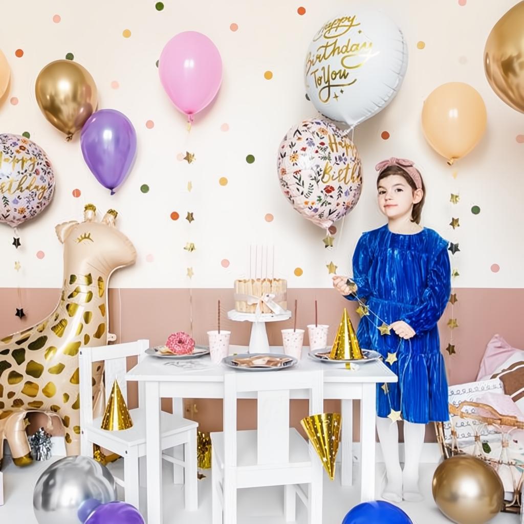 Folienballon Happy Birthday To You, 35cm, weiss PartyDeco 4