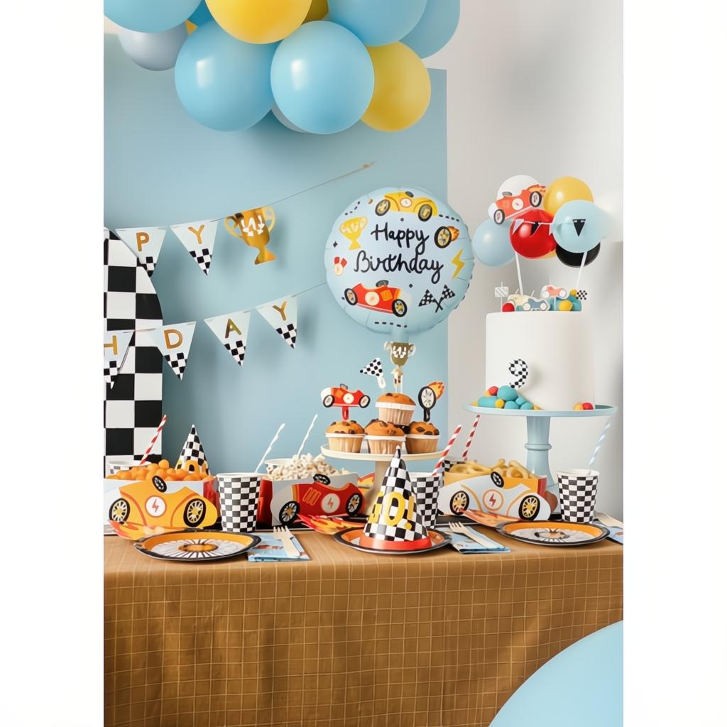 Folienballon Pastille Happy Birthday, 35x35 cm PartyDeco 3