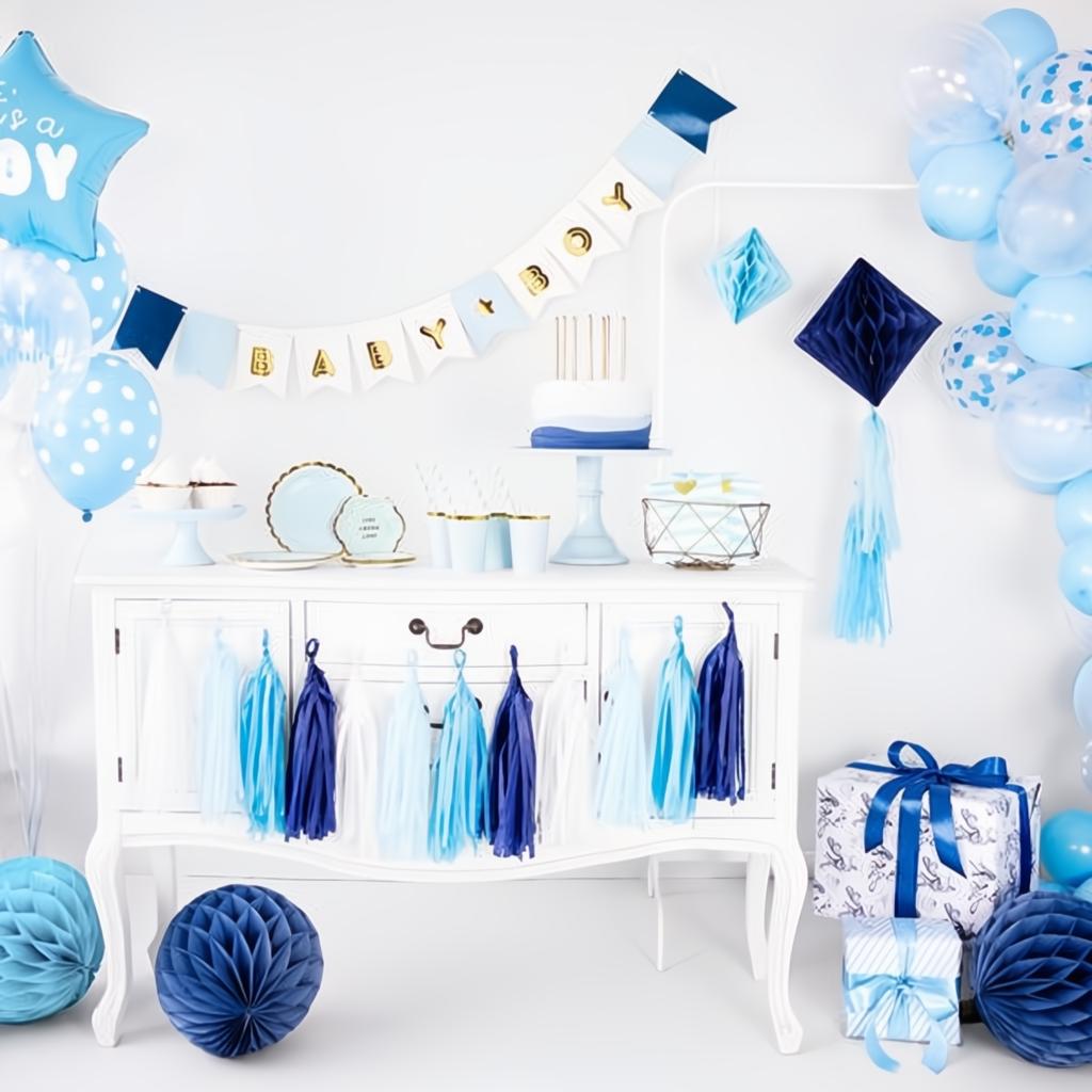 Folienballon Stern - It's a boy, 48cm, hellblau PartyDeco 4