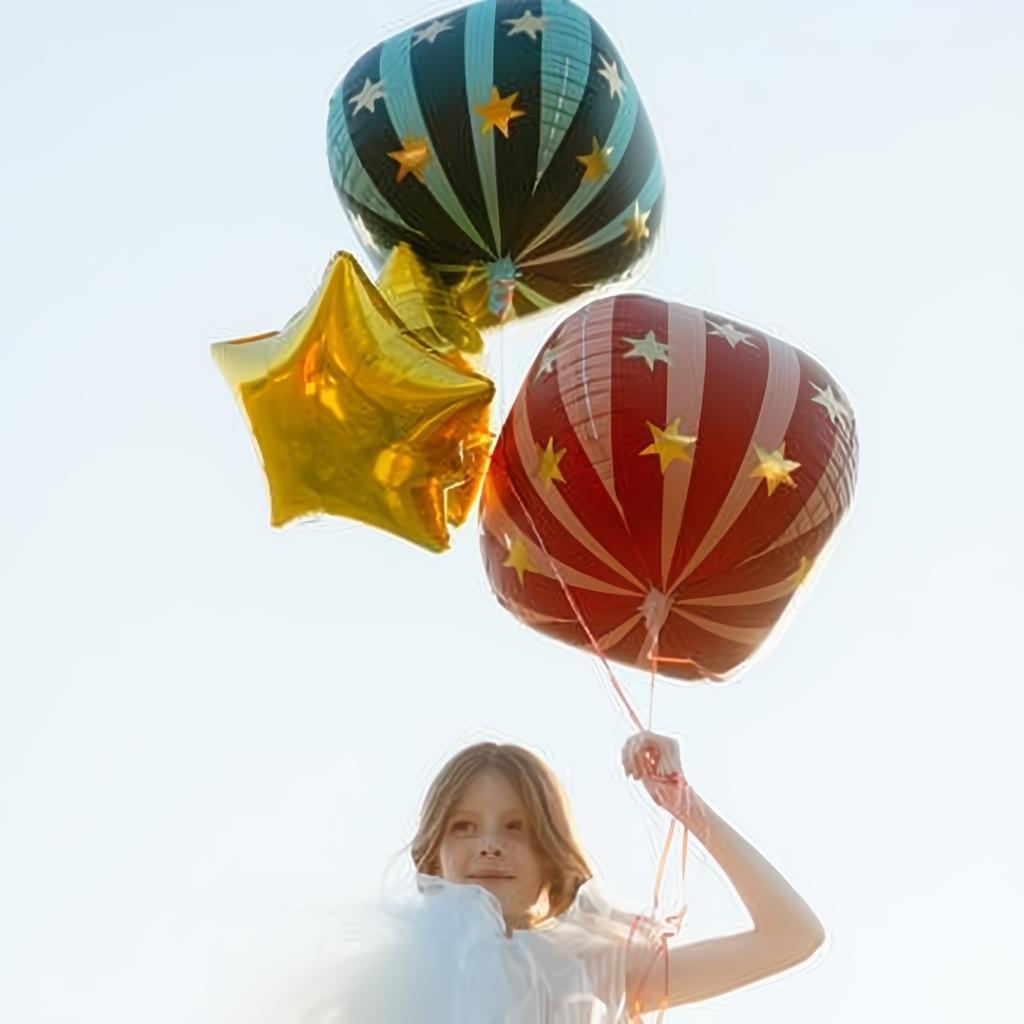 Folienballon Sternenkugel, 75 cm, grün PartyDeco 3