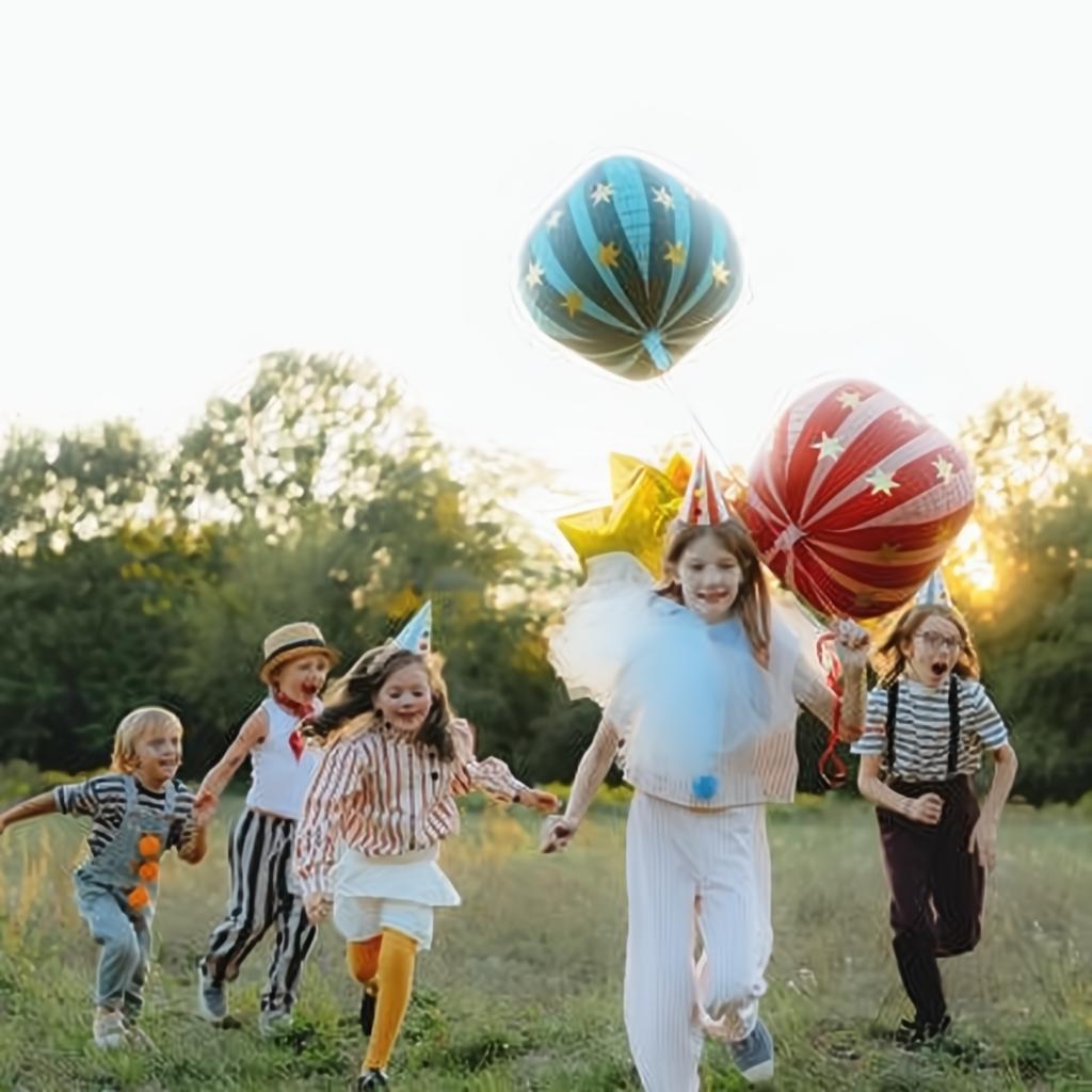 Folienballon Sternenkugel, 75 cm, grün PartyDeco 6