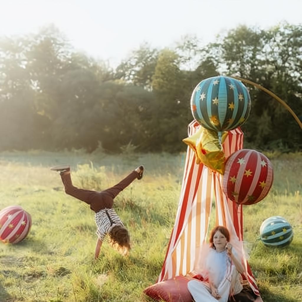 Folienballon Sternenkugel, 75 cm, rot PartyDeco 2