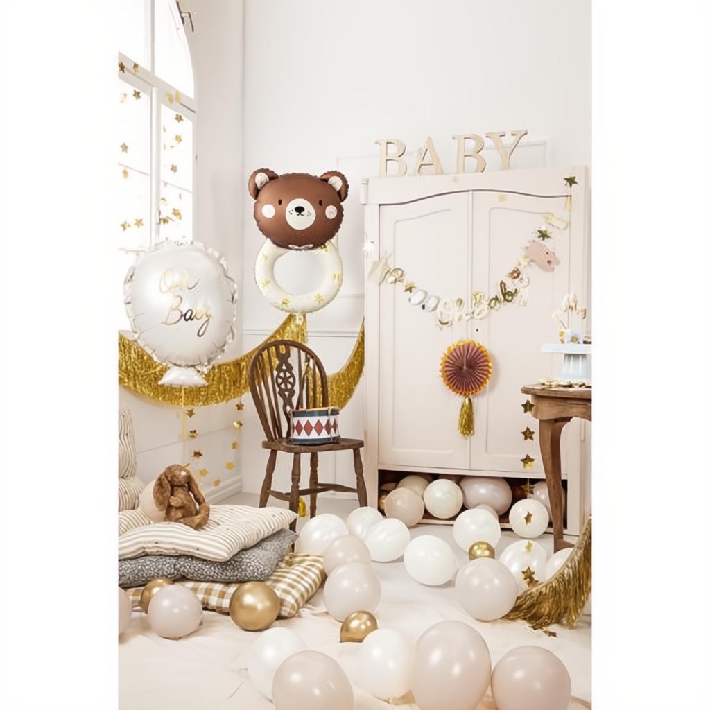 Folienballon Teddybär Rassel, 61x88 cm PartyDeco 3