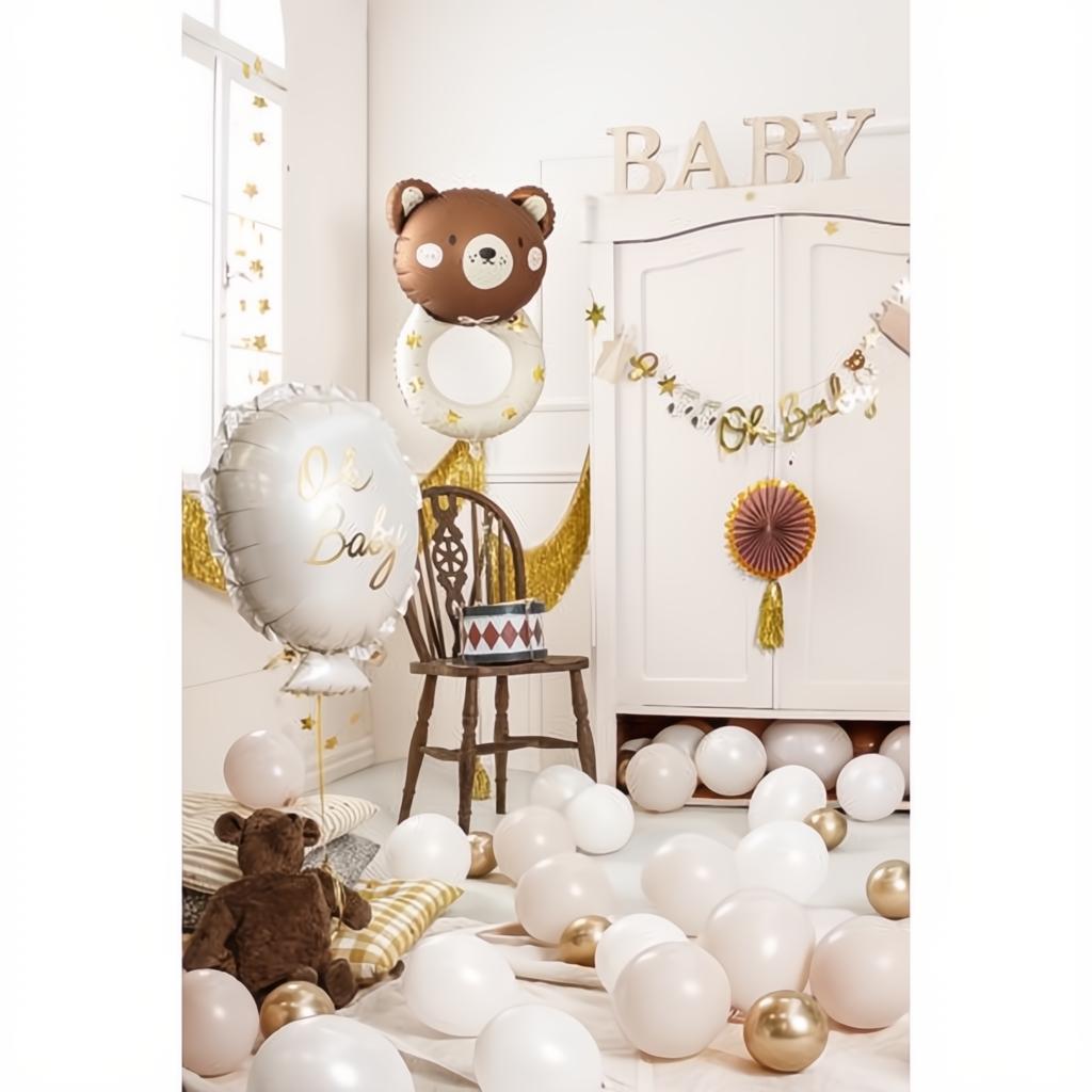 Folienballon Teddybär Rassel, 61x88 cm PartyDeco 5