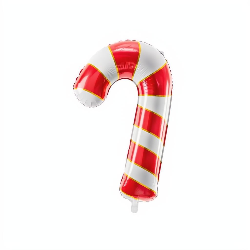 Folienballon Zuckerstange, 50x82cm, rot PartyDeco 1