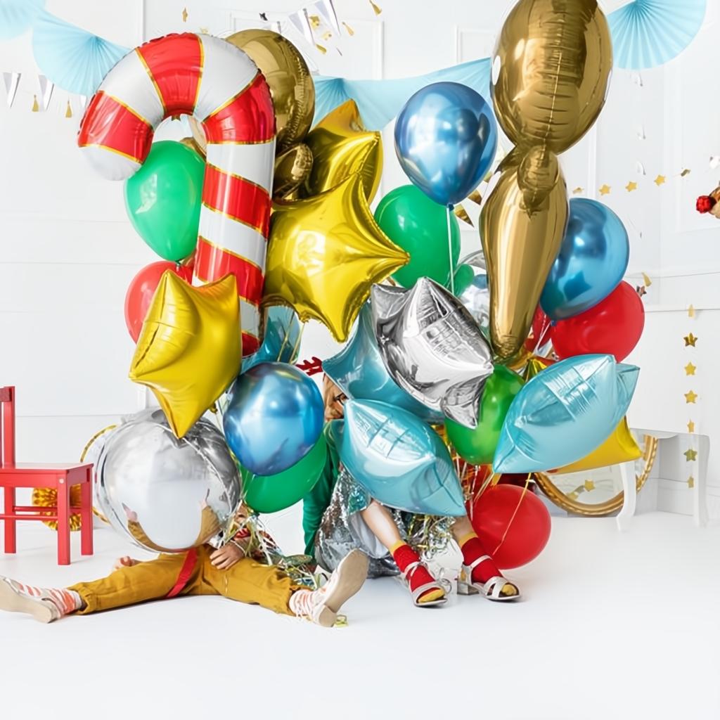 Folienballon Zuckerstange, 50x82cm, rot PartyDeco 2