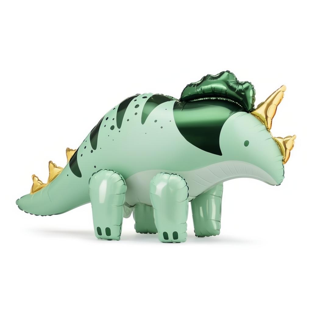 Folienluftballon Triceratops, 101 x 60.5cm, grün PartyDeco 1