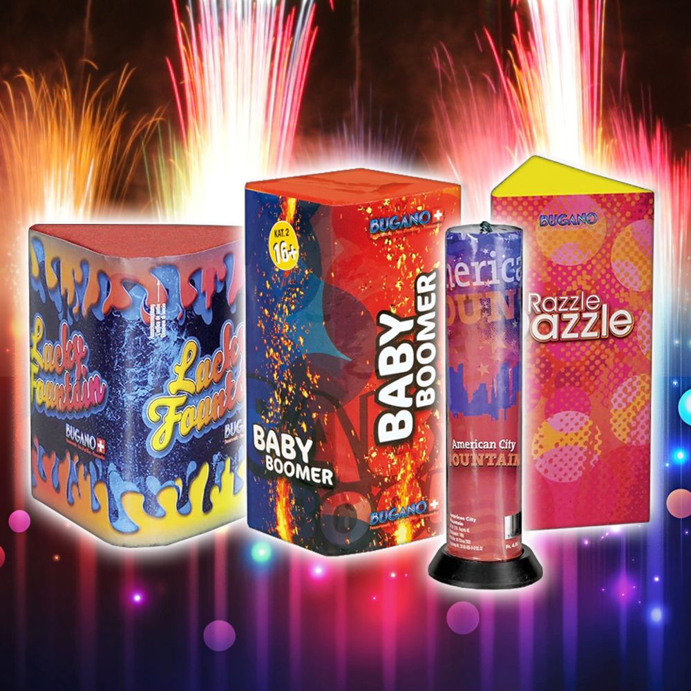 Feuerwerk Fontänen