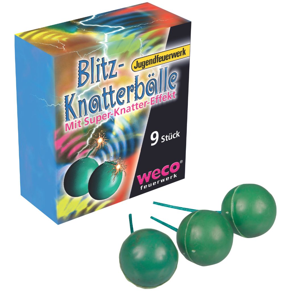 Knatterbälle - 9 Stück