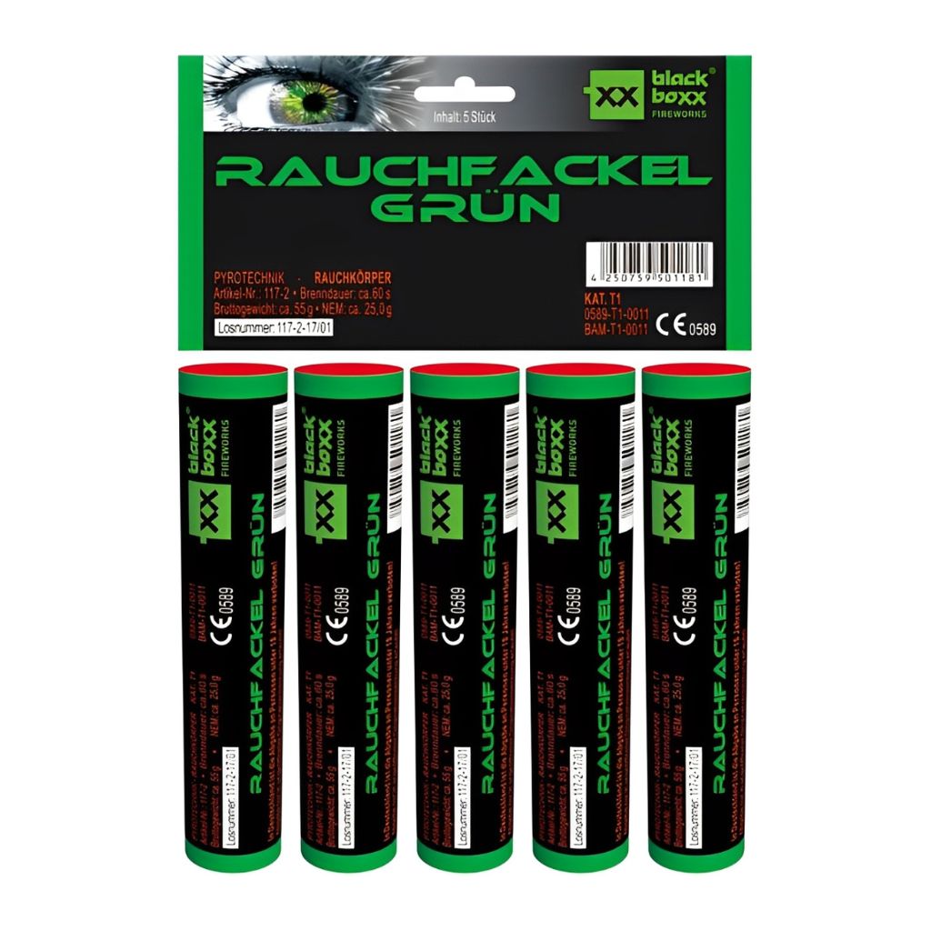 Rauchfackeln Grün