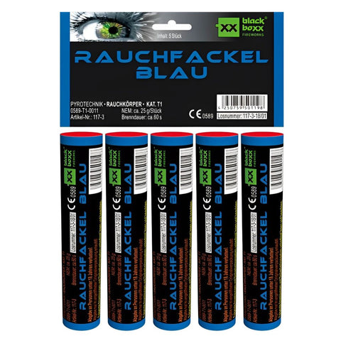 Rauchfackeln Blau