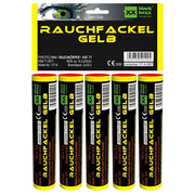 Torches fumigènes jaunes