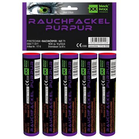 Rauchfackeln Purpur