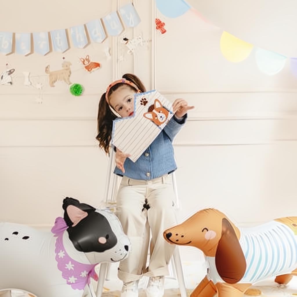 Stehender Folienballon Corgi, 88x70 cm PartyDeco 3