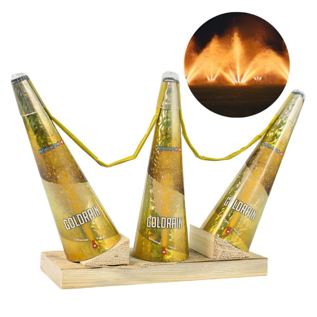 Vulkanfächer 3er Goldrain