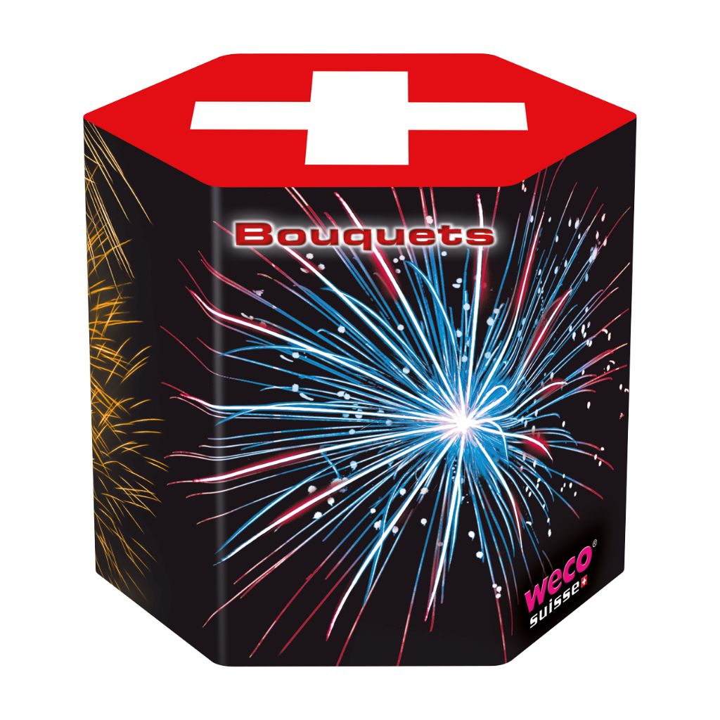 Weco Cal 50 Bouquets Feuerwerksbatterie mit 15 Schuss Kategorie F3