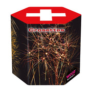 Weco Cal 50 Crosettes Feuerwerksbatterie mit 18 Schuss Kategorie F3