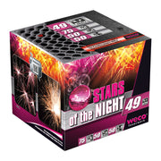 Weco Stars of the Night Feuerwerksbatterie mit 49 Schuss Kategorie F3