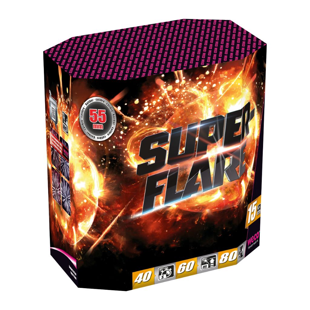 Weco Superflare Feuerwerksbatterie mit 15 Schuss Kategorie F3