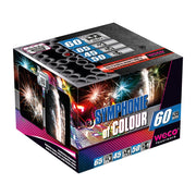 Weco Symphonie of Colour Feuerwerksbatterie mit 60 Schuss Kategorie F3