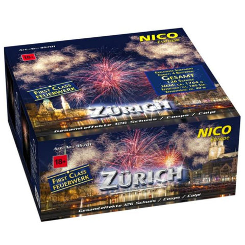 Zürich, 126 Schuss Nico Feuerwerksbatterie